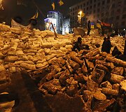 Protestuotojų barikados Kijeve