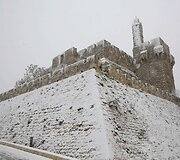Sniegas Jeruzalėje 