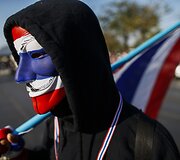 Protestuotojas Bankoke