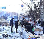 Protestuotojai Kijeve