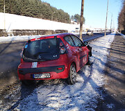 &bdquo;Citroen&ldquo; avarija Geležinio Vilko gatvėje, Vilniuje