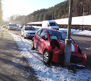 &bdquo;Citroen&ldquo; avarija Geležinio Vilko gatvėje, Vilniuje