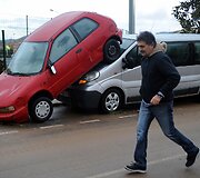 Potvynio padariniai Prancūzijoje 