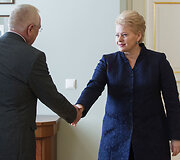 Valerijus Žovtenko ir Dalia Grybauskaitė 