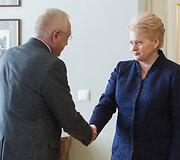 Valerijus Žovtenko ir Dalia Grybauskaitė 