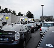 Taksi streikas Paryžiuje