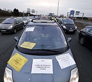 Taksi streikas Paryžiuje