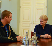Dmitrijus Bulatovas ir Dalia Grybauskaitė