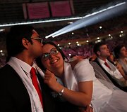 Masinė vestuvių ceremonija Pietų Korėjoje 