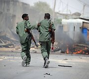 Sprogimo padariniai &scaron;alia Mogadi&scaron;o oro uosto