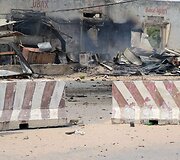 Sprogimo padariniai &scaron;alia Mogadi&scaron;o oro uosto