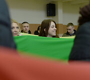 MRU studentai ir dėstytojai Valstybės atkūrimo dieną.