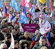 Prancūzijoje demonstracija prie&scaron; vyriausybės &bdquo;&scaron;eimos fobiją&ldquo;