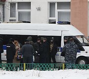 Policija prie mokyklos Rusijoje