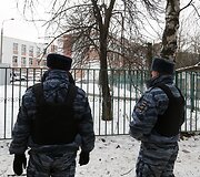 Policija prie mokyklos Rusijoje
