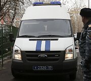 Policija prie mokyklos Rusijoje 