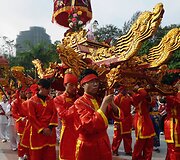 I&scaron;kilmingas Vietnamo pergalės prie&scaron; Kinijos karaliaus armiją minėjimas Hanojuje 