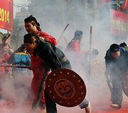 I&scaron;kilmingas Vietnamo pergalės prie&scaron; Kinijos karaliaus armiją minėjimas Hanojuje 