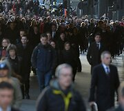 Londone per metro streiką žmonės į darbą keliavo kitais būdais.