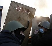 Protestuotojai Kijeve