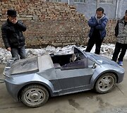 Anūkui pagamintas elektrinis &bdquo;Lamborghini&ldquo;