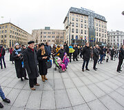 Ukrainos palaikymo akcija Vilniuje