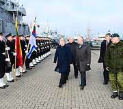 Dalia Grybauskaitė apsilankė Karinėse jūrų pajėgose