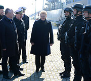 Dalia Grybauskaitė apsilankė Karinėse jūrų pajėgose