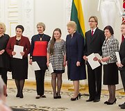 Muzikų ir pedagogų pagerbimas prezidentūroje