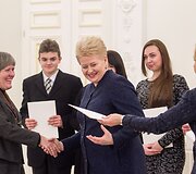 Muzikų ir pedagogų pagerbimas prezidentūroje