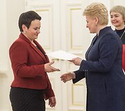 Muzikų ir pedagogų pagerbimas prezidentūroje