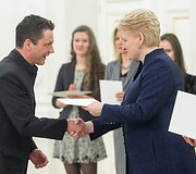 Muzikų ir pedagogų pagerbimas prezidentūroje