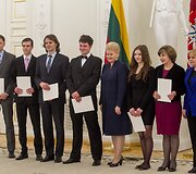 Muzikų ir pedagogų pagerbimas prezidentūroje