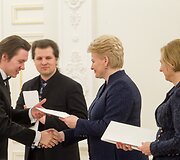 Muzikų ir pedagogų pagerbimas prezidentūroje