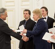 Muzikų ir pedagogų pagerbimas prezidentūroje