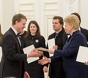 Muzikų ir pedagogų pagerbimas prezidentūroje