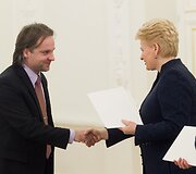 Muzikų ir pedagogų pagerbimas prezidentūroje
