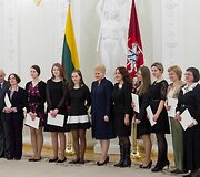 Muzikų ir pedagogų pagerbimas prezidentūroje