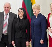 Muzikų ir pedagogų pagerbimas prezidentūroje