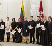 Muzikų ir pedagogų pagerbimas prezidentūroje