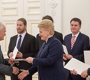 Muzikų ir pedagogų pagerbimas prezidentūroje