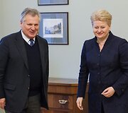 Aleksandras Kvasnevskis ir Dalia Grybauskaitė 