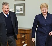 Aleksandras Kvasnevskis ir Dalia Grybauskaitė 