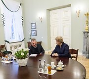 Aleksandras Kvasnevskis ir Dalia Grybauskaitė 