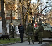 Rusijos kariai Simferopolyje