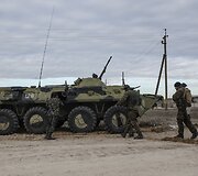 Ukrainos kariai netoli Krymo