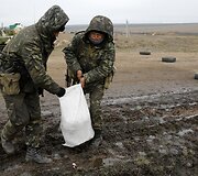 Ukrainos kariai prie Rusijos sienos