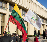 Mitingas Nepriklausomybės aik&scaron;tėje