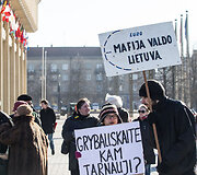 Mitingas Nepriklausomybės aik&scaron;tėje