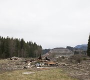Žemės nuo&scaron;liaužos padariniai Va&scaron;ingtono valstijoje